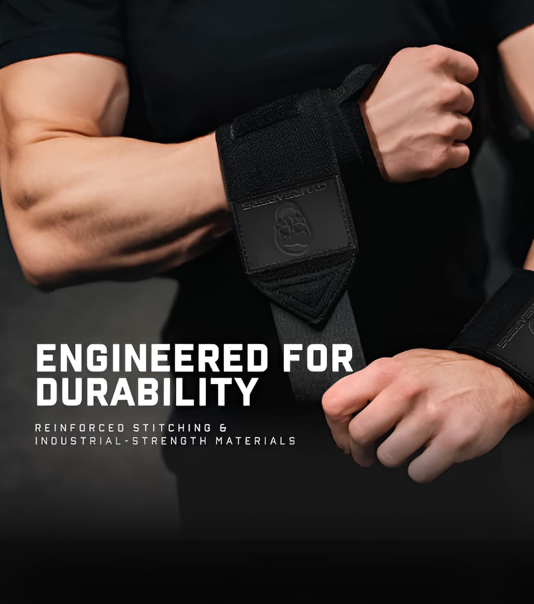 18-Inch Weightlifting Wrist Wraps with Thumb Loop