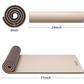 Workout Mat 8mm Thick - Non Slip TPE Yoga Mat 71"x24" for Home Gym