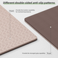 Workout Mat 8mm Thick - Non Slip TPE Yoga Mat 71"x24" for Home Gym