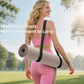 Workout Mat 8mm Thick - Non Slip TPE Yoga Mat 71"x24" for Home Gym