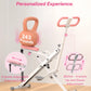 Squat Assist Trainer Foldable Squat Rider Machine for Glutes and Quads with 3 Tension Bands