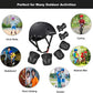 Helmets for Kids ，Black Helmet Knee Pads and Elbow Pads for Kids