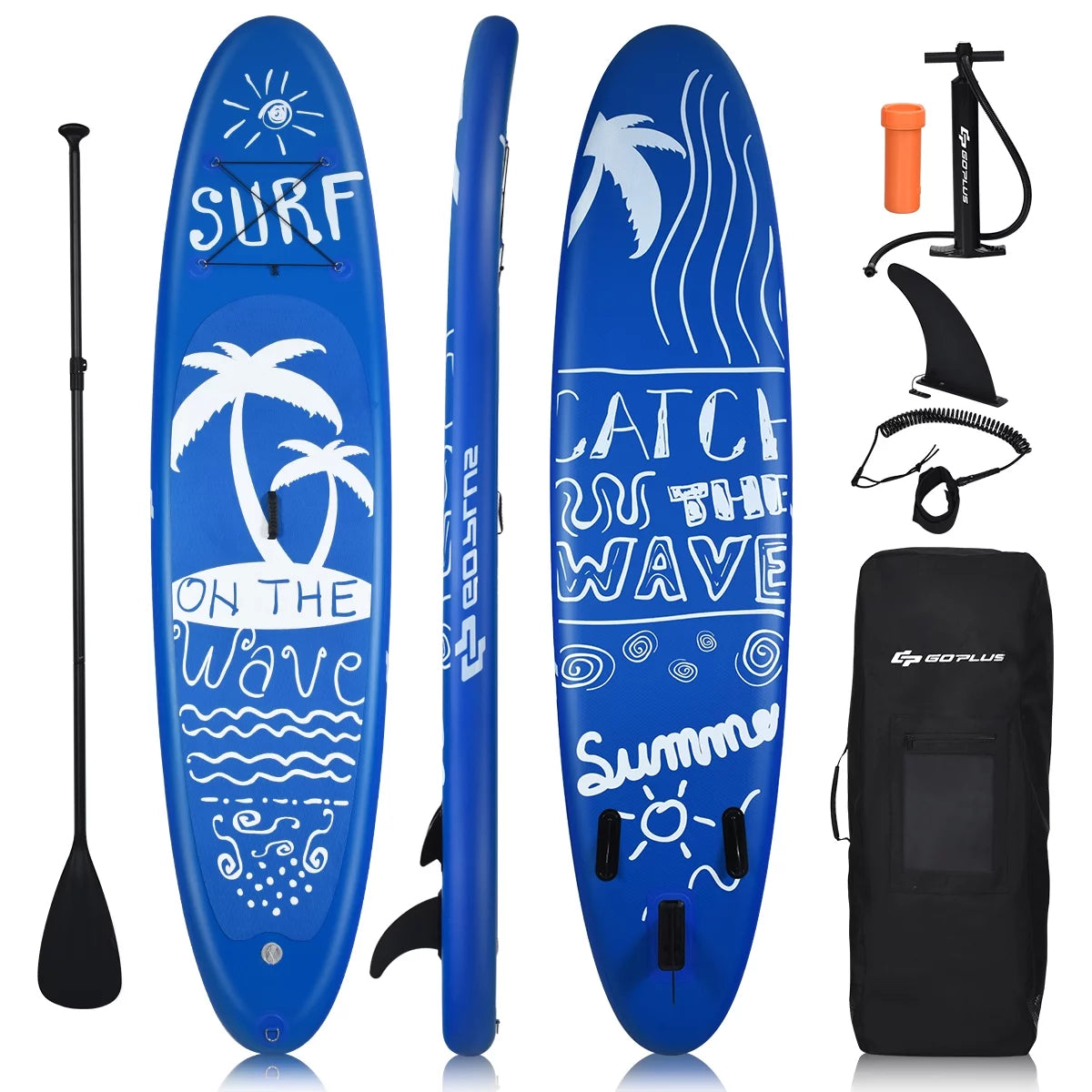 Goplus9.8' Inflatable Stand up Paddle Board W/Carry Bag Adjustable Paddle Adult Youth