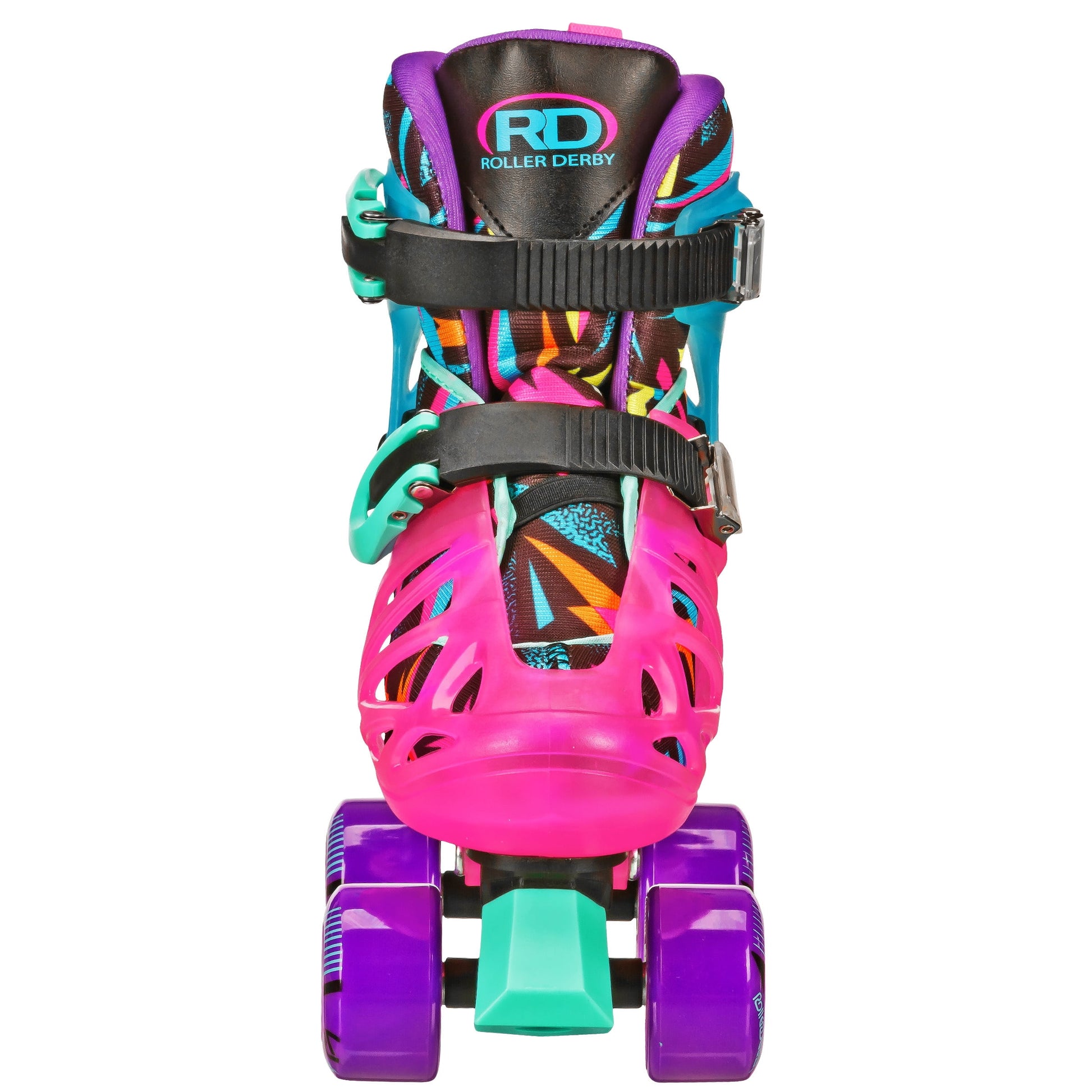 Girl'S Adjustable Quad Skates, Glow, Medium (3-6)