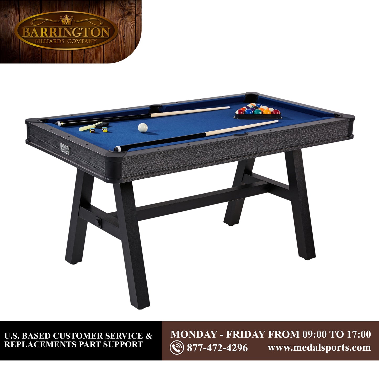 Harrison Collection 60" Pool Table, New, by