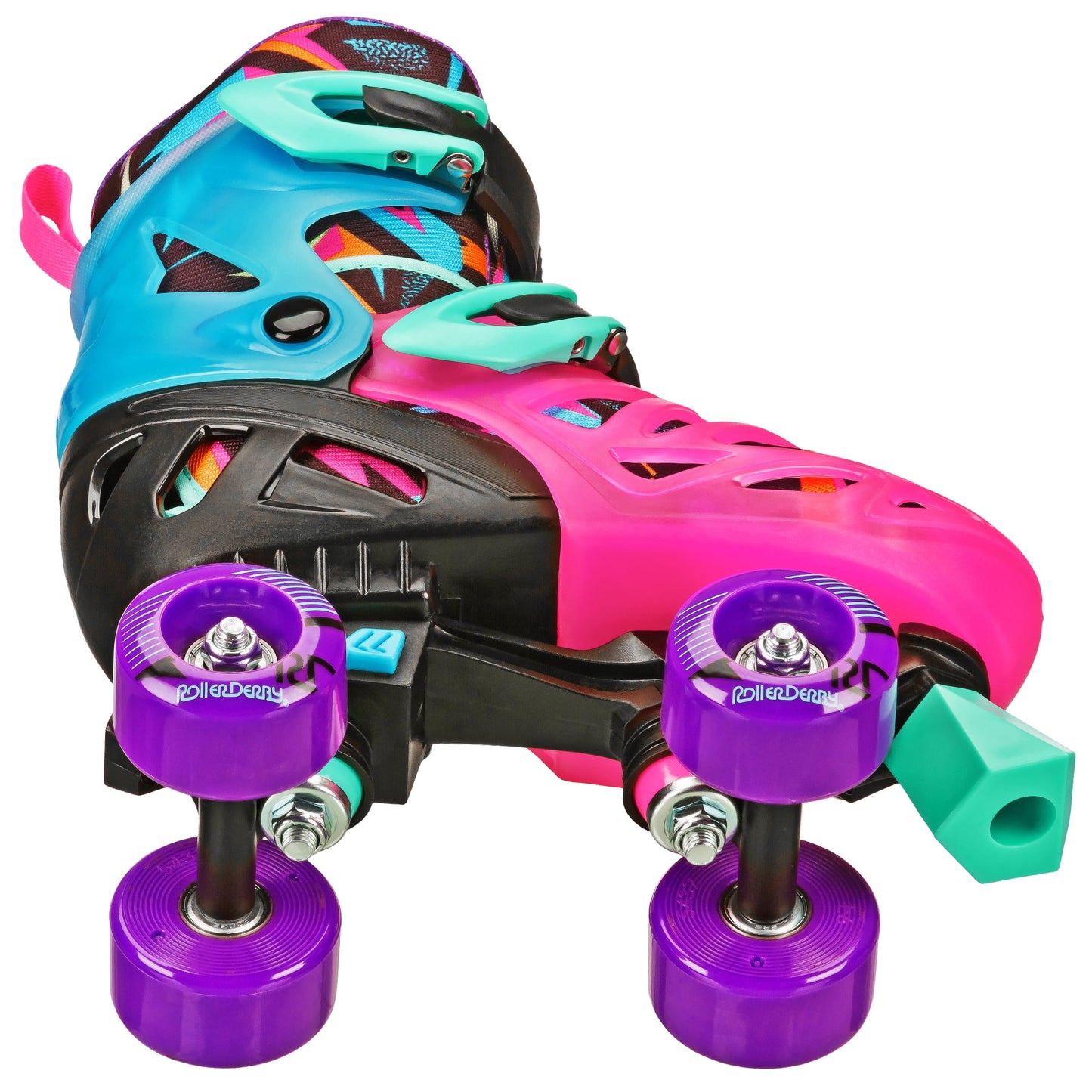 Girl'S Adjustable Quad Skates, Glow, Medium (3-6)