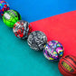 Graffiti Printed Rubber Basketball, Mint and Black, 28.5 In