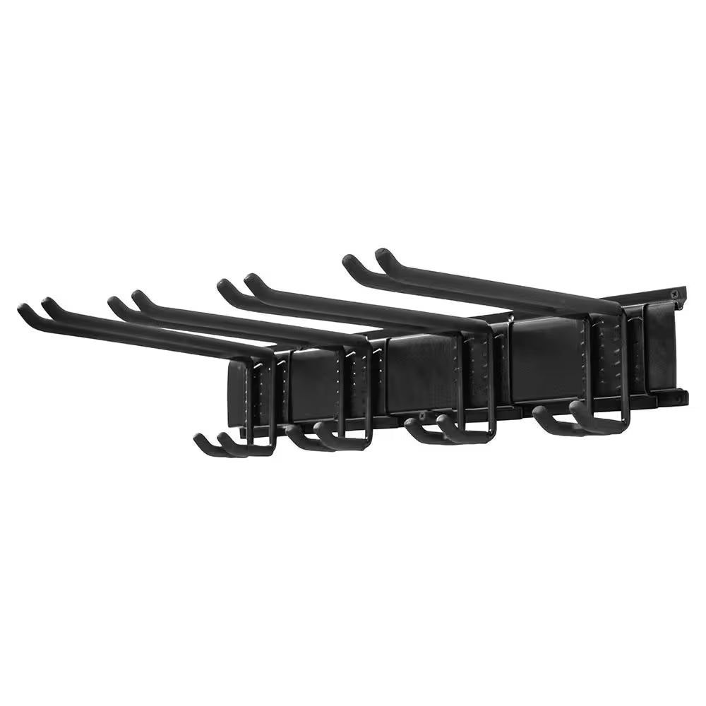 Ski Rack, Ski Wall Mount Holds 4 Pairs of Skis and Skiing Poles or Snowboard