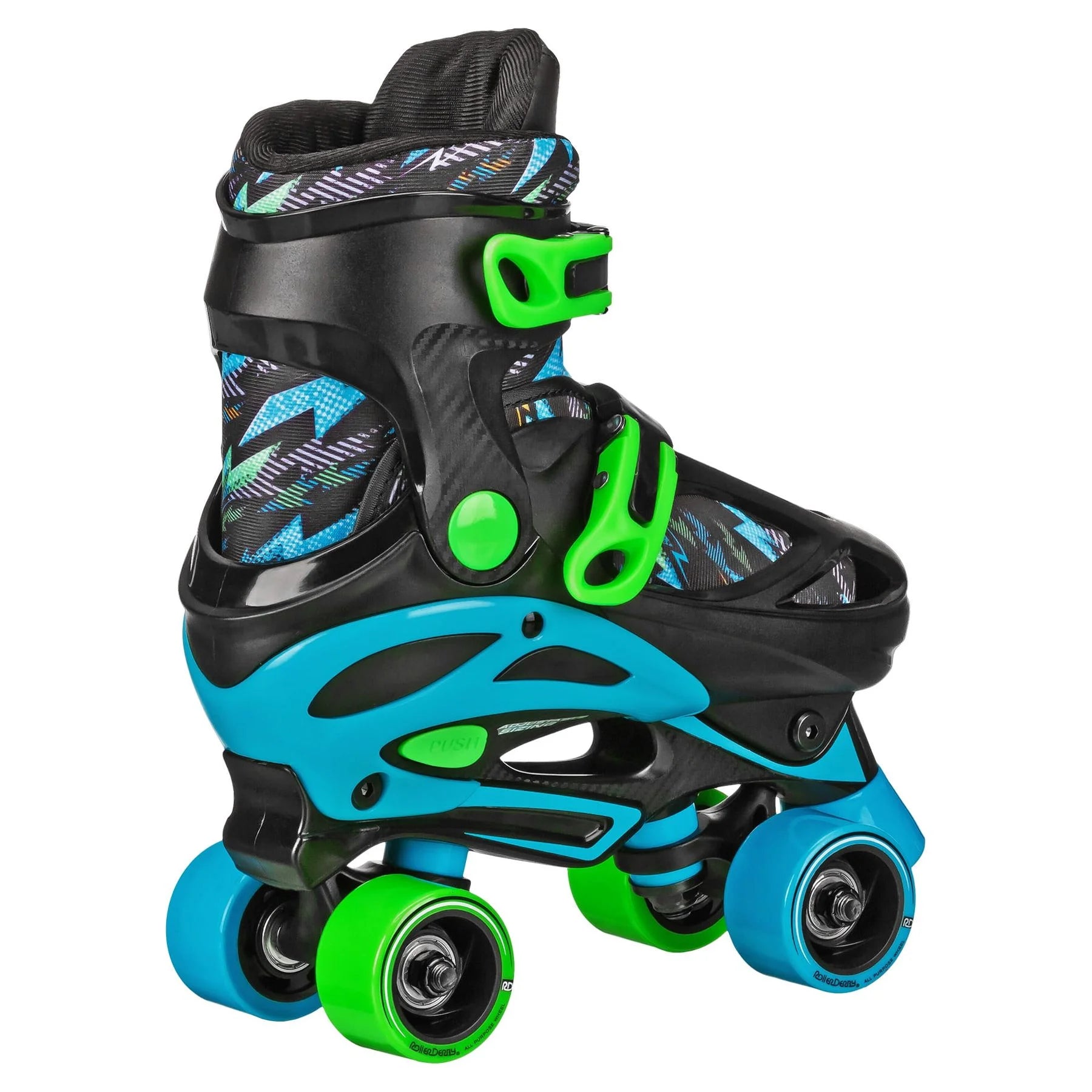 Sprinter Boy'S 2N1 Adjustable Quad and Inline Skate Combo Lightning, Size 12-2